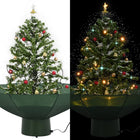 Kerstboom Sneeuwend Met Paraplubasis 75 Cm 75 x 60 cm Groen