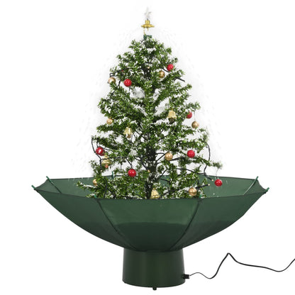 Kerstboom Sneeuwend Met Paraplubasis 75 Cm 75 x 60 cm Groen