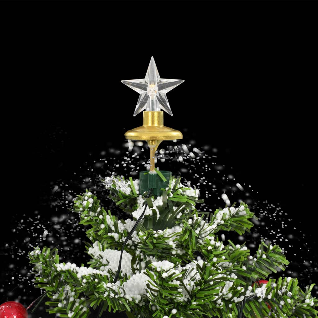 Kerstboom Sneeuwend Met Paraplubasis 75 Cm 75 x 60 cm Groen