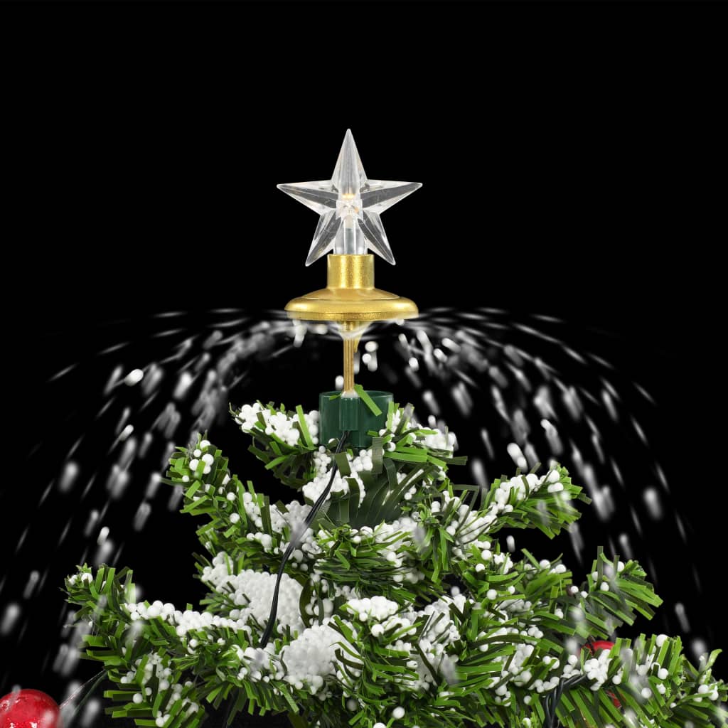 Kerstboom Sneeuwend Met Paraplubasis 75 Cm 75 x 60 cm Groen