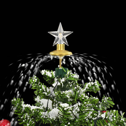 Kerstboom Sneeuwend Met Paraplubasis 75 Cm 75 x 60 cm Groen