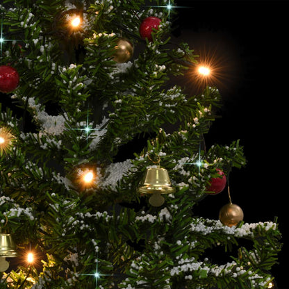 Kerstboom Sneeuwend Met Paraplubasis 75 Cm 75 x 60 cm Groen