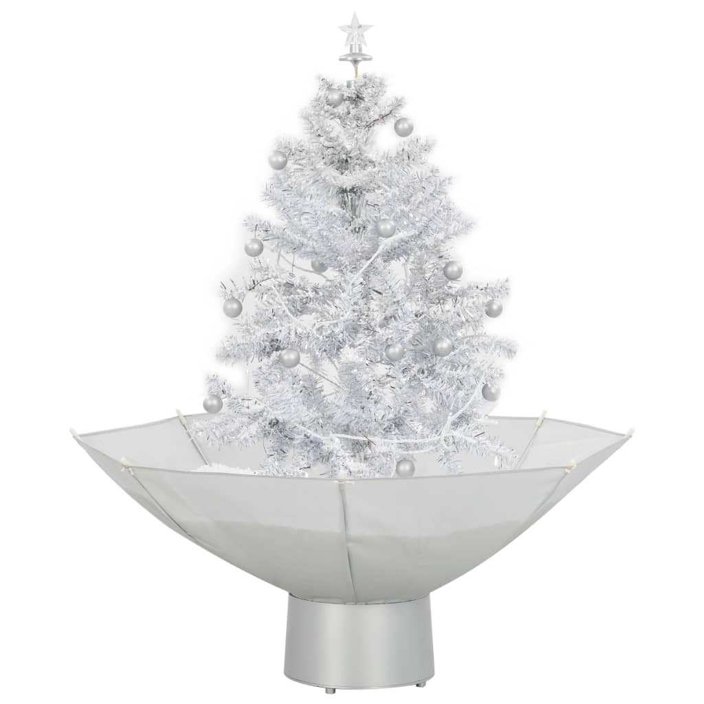 Kerstboom Sneeuwend Met Paraplubasis 75 Cm 75 x 60 cm Wit