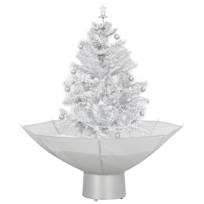 Kerstboom Sneeuwend Met Paraplubasis 75 Cm 75 x 60 cm Wit
