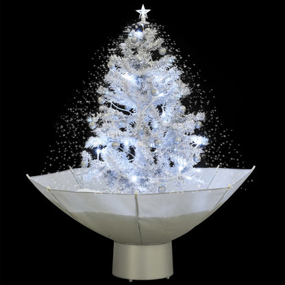 Kerstboom Sneeuwend Met Paraplubasis 75 Cm 75 x 60 cm Wit