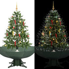 Kerstboom Sneeuwend Met Paraplubasis 40 Cm 140 x 95 cm Groen