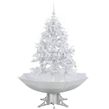 Kerstboom Sneeuwend Met Paraplubasis 40 Cm 140 x 95 cm Wit