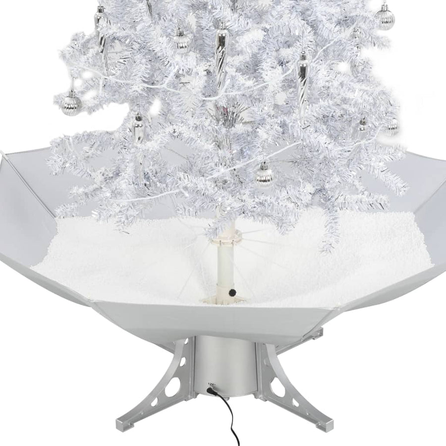 Kerstboom Sneeuwend Met Paraplubasis 40 Cm 140 x 95 cm Wit