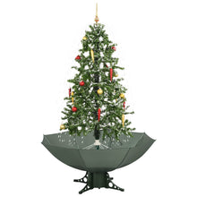 Kerstboom Sneeuwend Met Paraplubasis 70 Cm 170 x 105 cm Groen