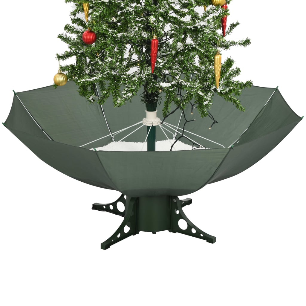 Kerstboom Sneeuwend Met Paraplubasis 70 Cm 170 x 105 cm Groen
