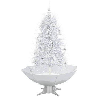 Kerstboom Sneeuwend Met Paraplubasis 70 Cm 170 x 105 cm Wit