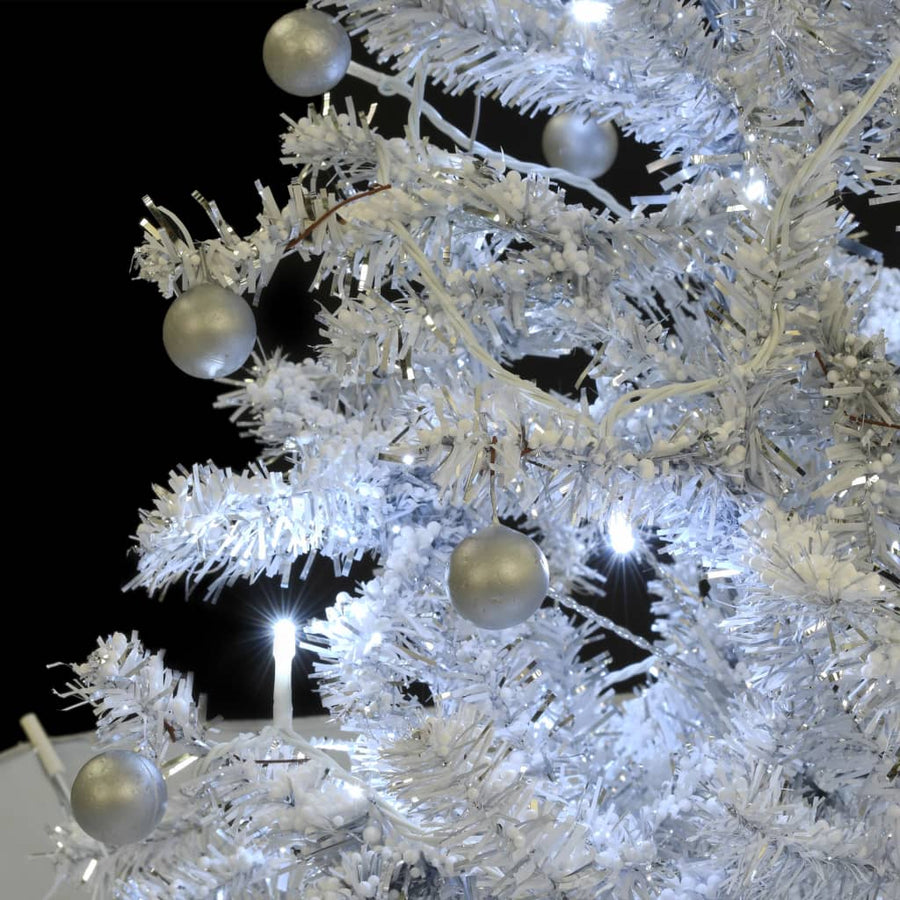 Kerstboom Sneeuwend Met Paraplubasis 70 Cm 170 x 105 cm Wit