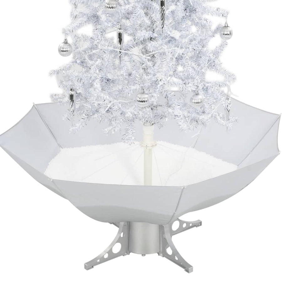 Kerstboom Sneeuwend Met Paraplubasis 70 Cm 170 x 105 cm Wit