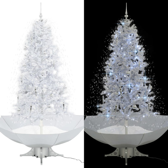 Kerstboom Sneeuwend Met Paraplubasis 90 Cm 190 x 115 cm Wit