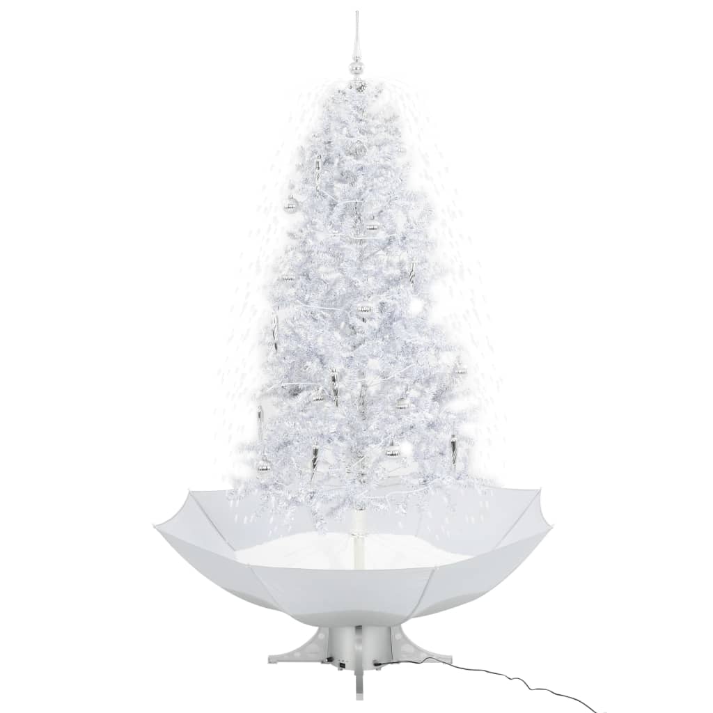 Kerstboom Sneeuwend Met Paraplubasis 90 Cm 190 x 115 cm Wit