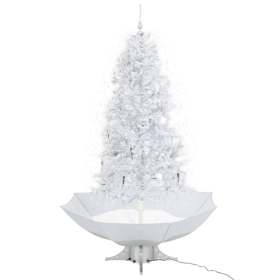 Kerstboom Sneeuwend Met Paraplubasis 90 Cm 190 x 115 cm Wit