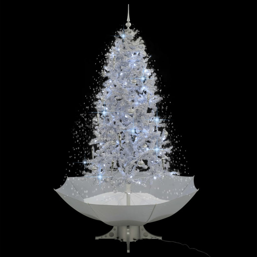 Kerstboom Sneeuwend Met Paraplubasis 90 Cm 190 x 115 cm Wit