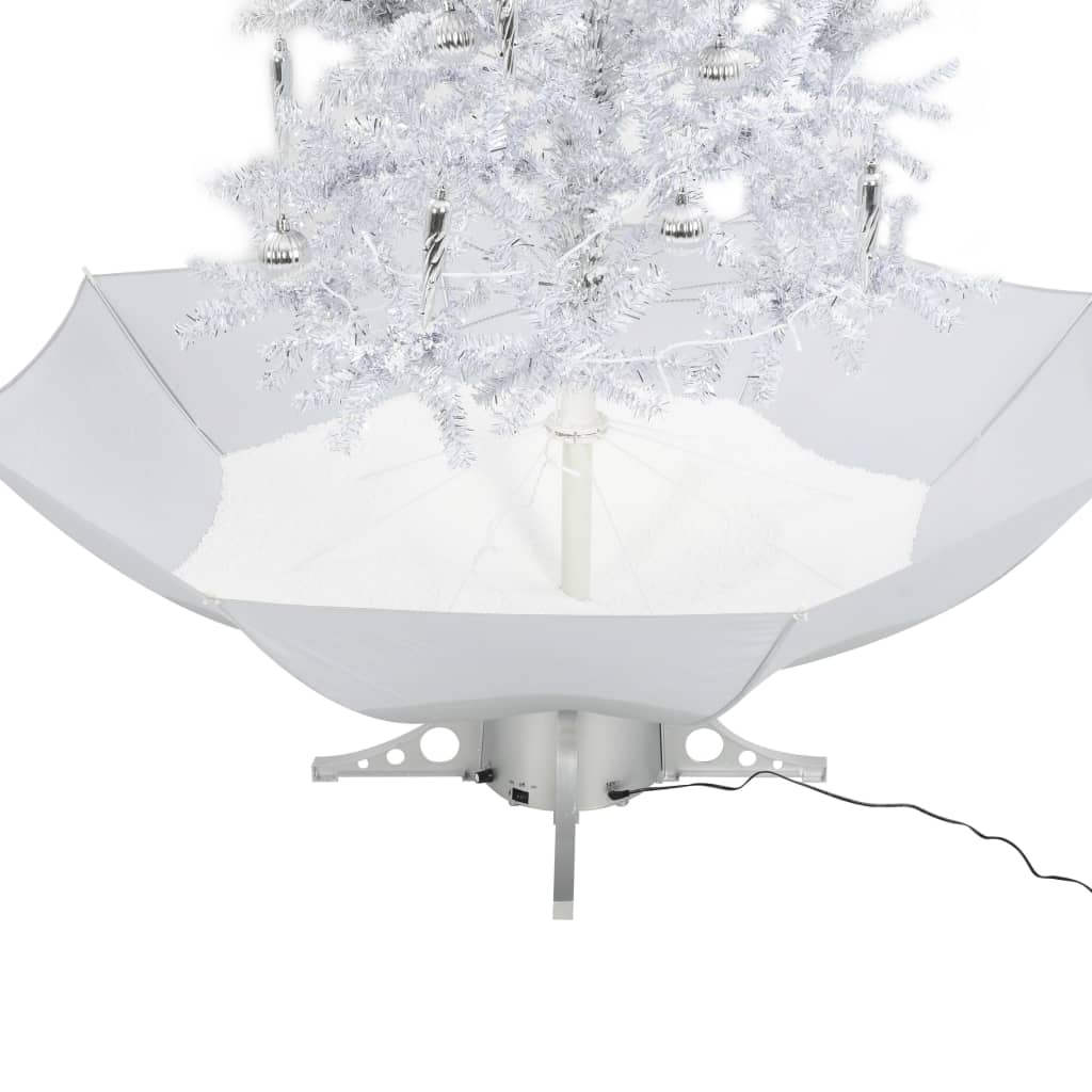 Kerstboom Sneeuwend Met Paraplubasis 90 Cm 190 x 115 cm Wit