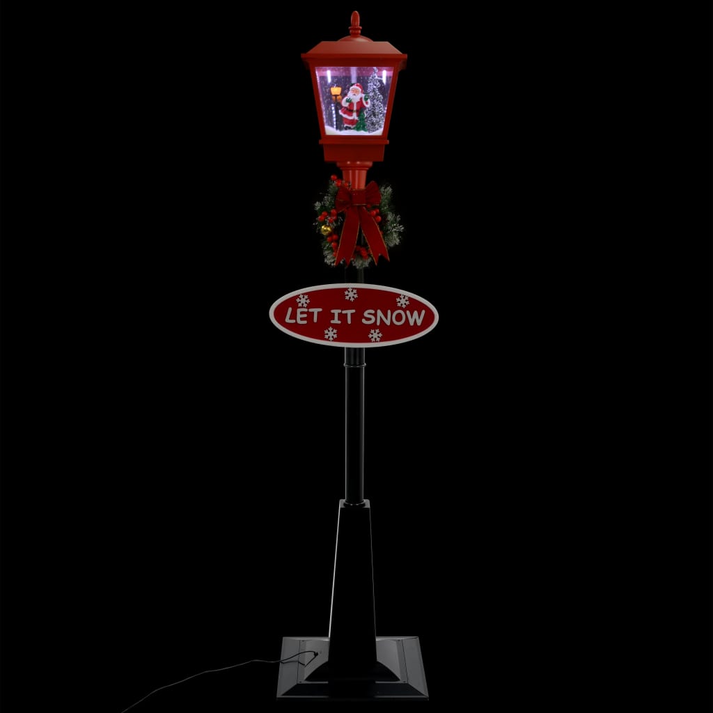 Straatlantaarn Met Kerstman Led 180 Cm