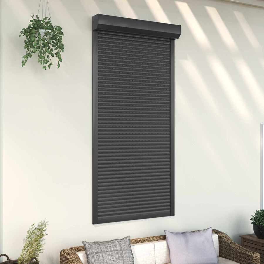 Roljaloezie Antraciet 100 x 210 cm Aluminium en Polyurethaan