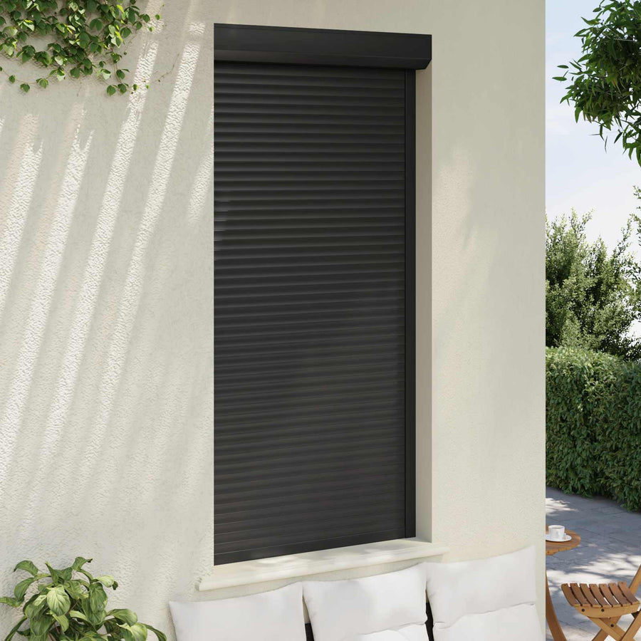 Roljaloezie Antraciet 100 x 210 cm Aluminium en Polyurethaan