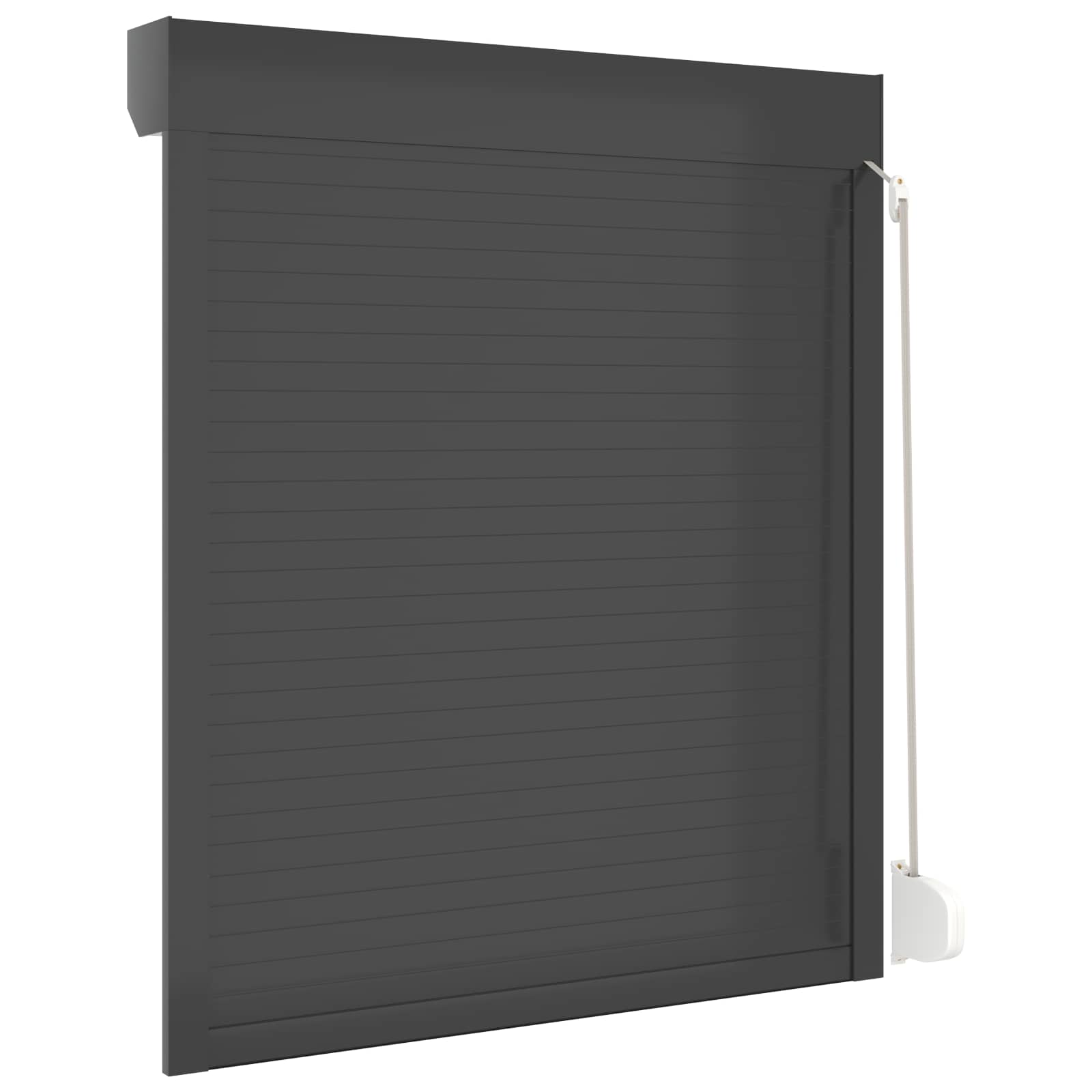 Roljaloezie Antraciet 110 x 130 cm Aluminium en Polyurethaan