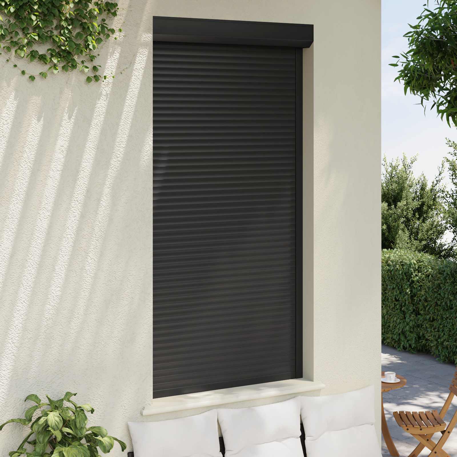 Roljaloezie Antraciet 110 x 220 cm Aluminium en Polyurethaan