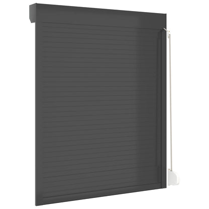 Roljaloezie Antraciet 120 x 150 cm Aluminium en Polyurethaan