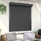 Roller blind Anthracite 130 x 140 cm Aluminium and Polyurethane