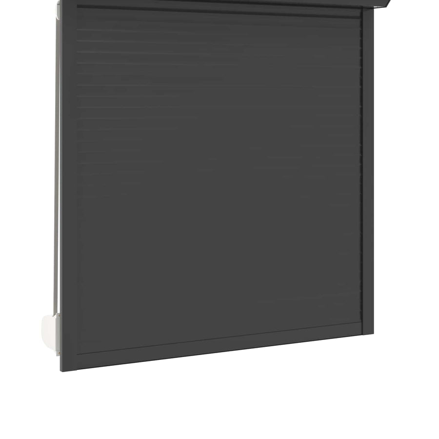 Roljaloezie Antraciet 130 x 140 cm Aluminium en Polyurethaan