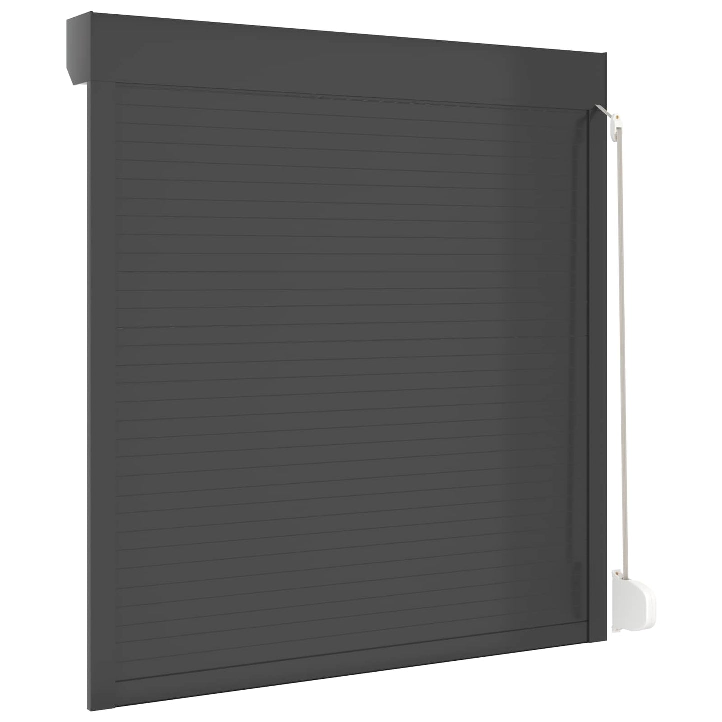 Roljaloezie Antraciet 130 x 140 cm Aluminium en Polyurethaan