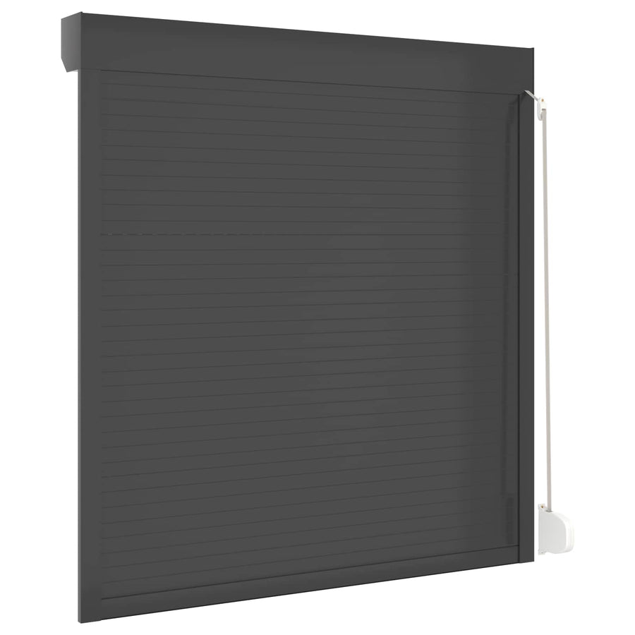 Roljaloezie Antraciet 140 x 150 cm Aluminium en Polyurethaan