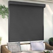 Roljaloezie 160x150 cm antraciet aluminium polyurethaan