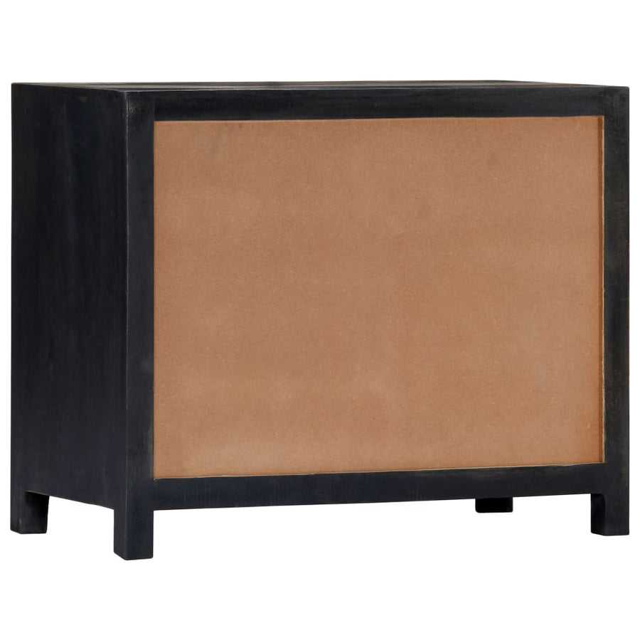 Bijzetkast Handgesneden 75X35X60 Cm Massief Mangohout