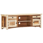 TV cabinet 120x30x40 cm solid reclaimed wood