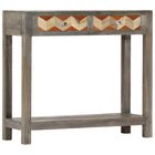 Console Table 86x30x76 cm Solid Mango Wood Grey