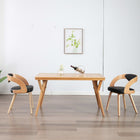 Dining chairs 2 pc bent wood and faux leather