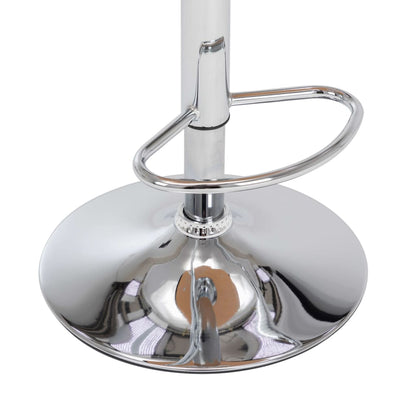 Barkrukken Gebogen Hout En Kunstleer Zwart en lichtbruin