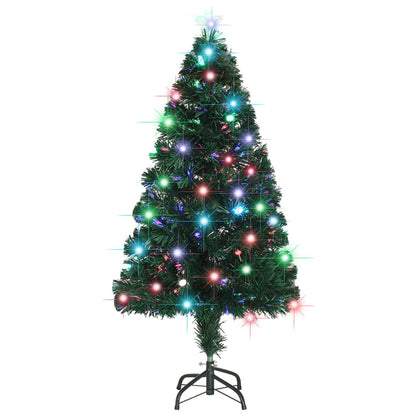 Kerstboom met LED en standaard 120 cm glasvezel