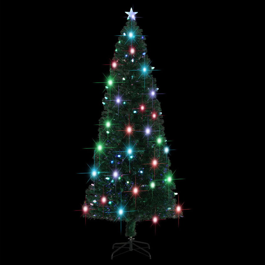 Voorverlichte Kerstboom Met Standaard En Led 240 Cm Glasvezel Wit