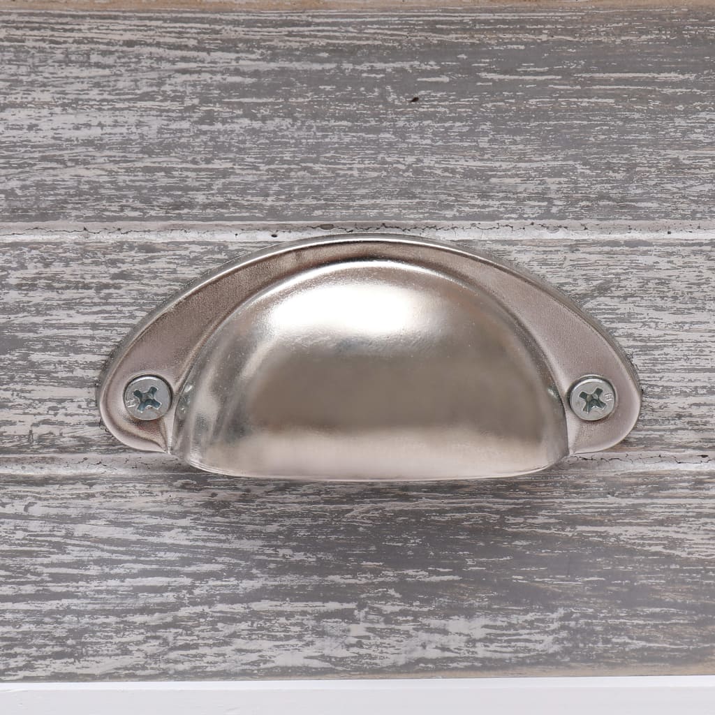 Bijzettafel 40X40X40 Cm Paulowniahout Grijs