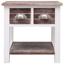 Bijzettafel 40X40X40 Cm Paulowniahout Bruin