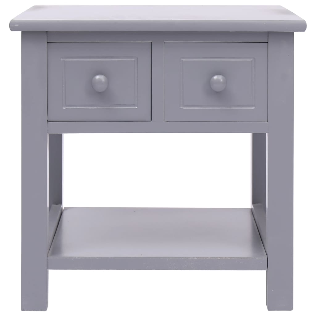 Bijzettafel 40X40X40 Cm Paulowniahout Grijs