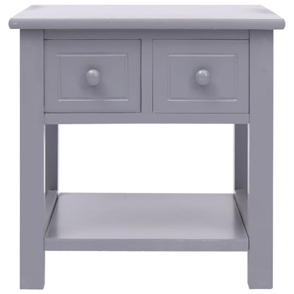 Bijzettafel 40X40X40 Cm Paulowniahout Grijs
