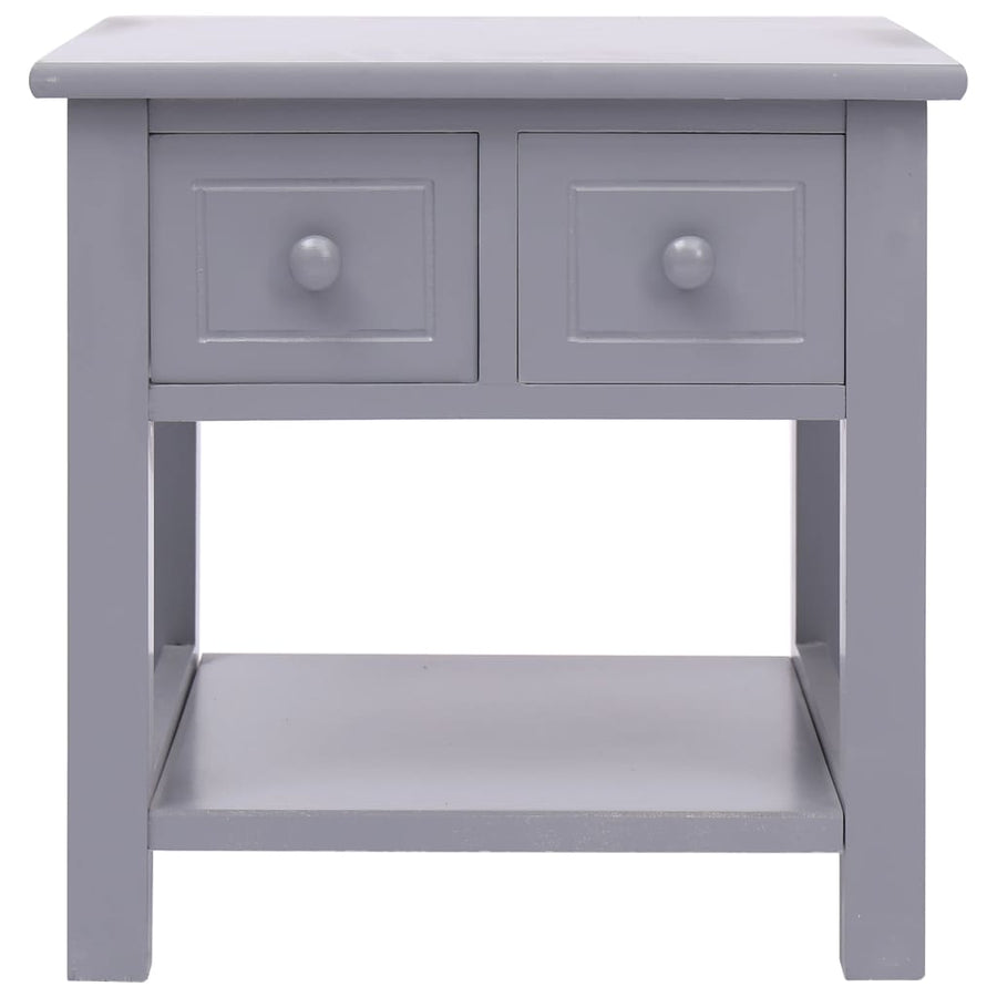Bijzettafel 40X40X40 Cm Paulowniahout Grijs