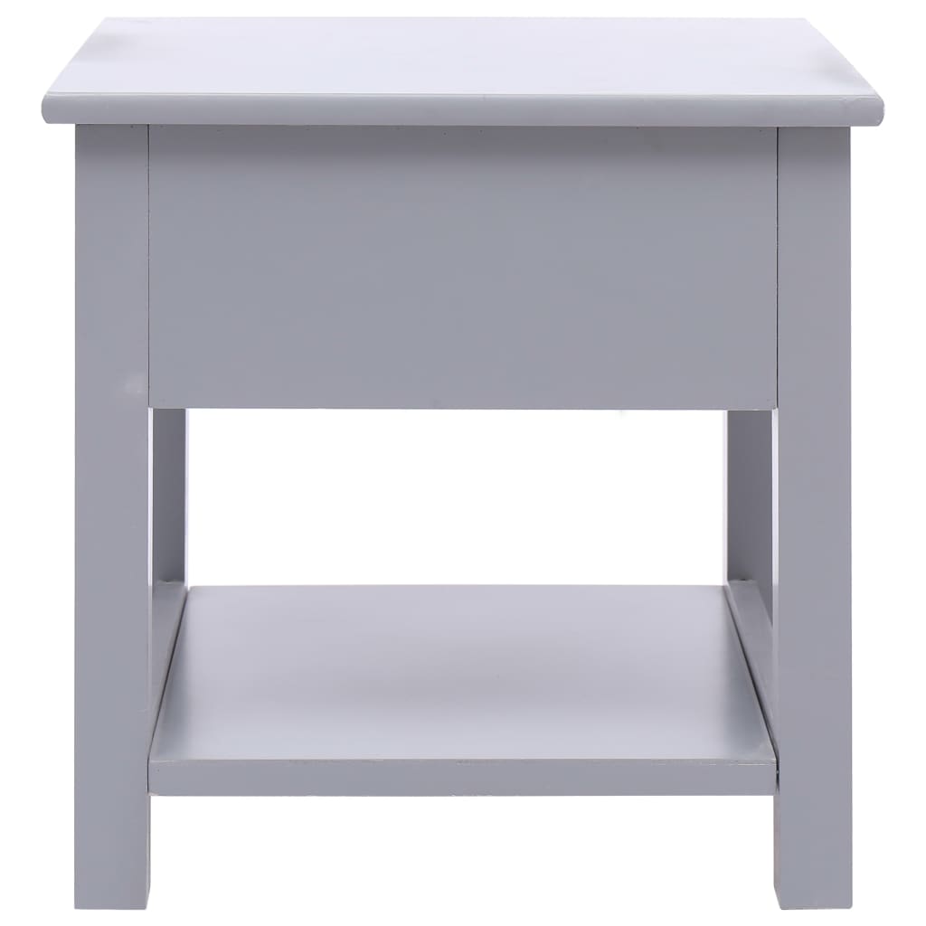 Bijzettafel 40X40X40 Cm Paulowniahout Grijs