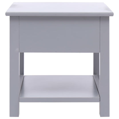 Bijzettafel 40X40X40 Cm Paulowniahout Grijs