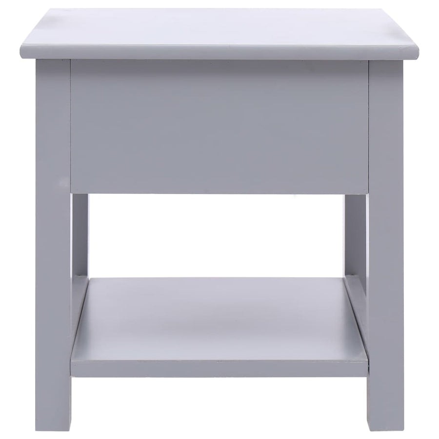 Bijzettafel 40X40X40 Cm Paulowniahout Grijs