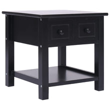 Bijzettafel 40X40X40 Cm Paulowniahout Zwart