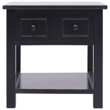 Bijzettafel 40X40X40 Cm Paulowniahout Zwart